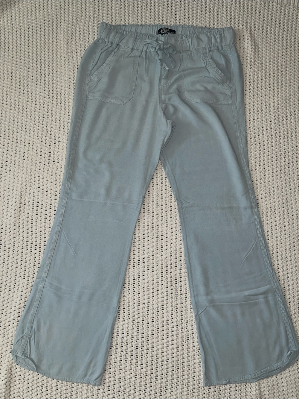 Rewash Soft Blue Drawstring Lounge Pants